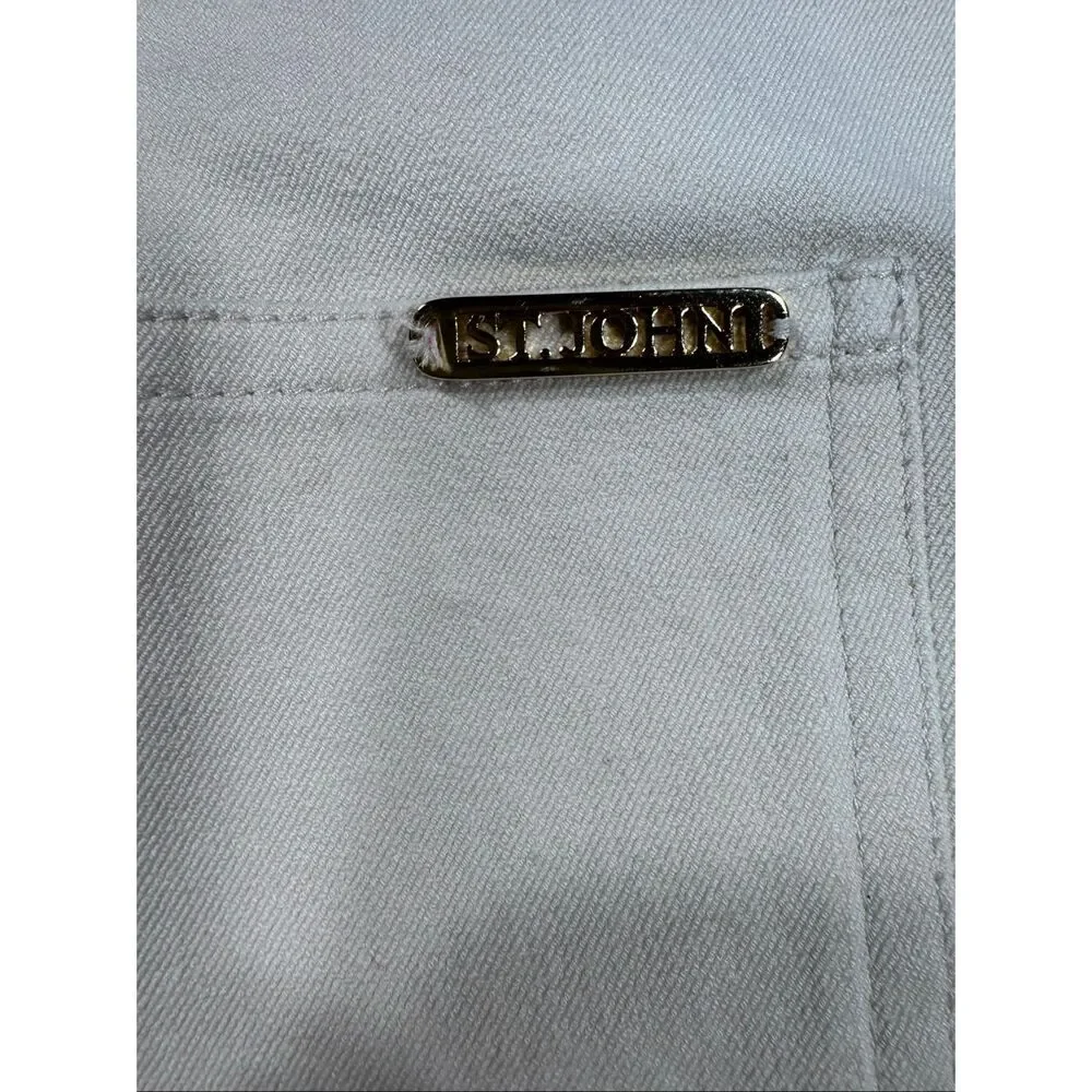 St.‎ John White Crop Pant
